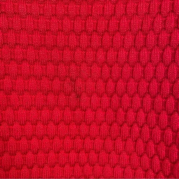 Calvin Klein Women’s Red Scoop Neck Long Sleeve Top Size Large - Picture 3 of 8